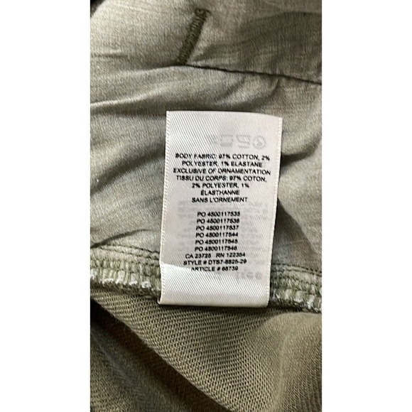 ARITZIA WILFRED FREE MODERN CARGO OLIVE GREEN BUTTON FLY PANTS SIZE 6 - Picture 9 of 11